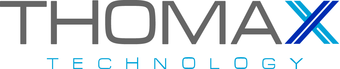 The logo for Thomax
