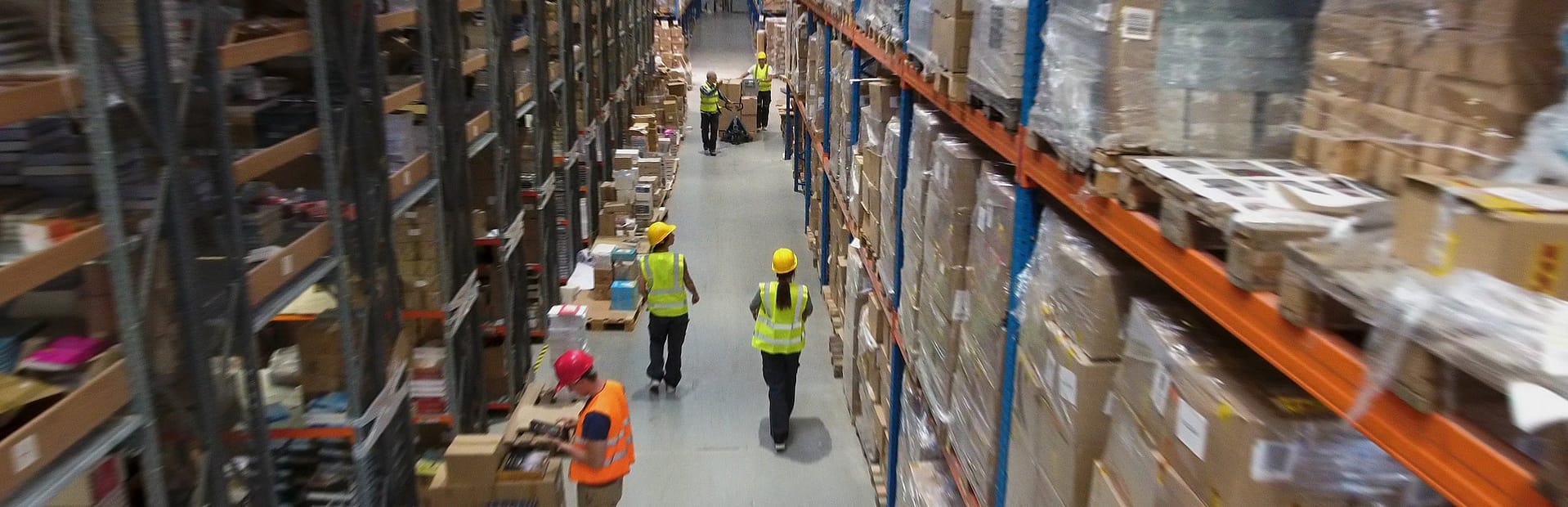 Workers in a warehouse